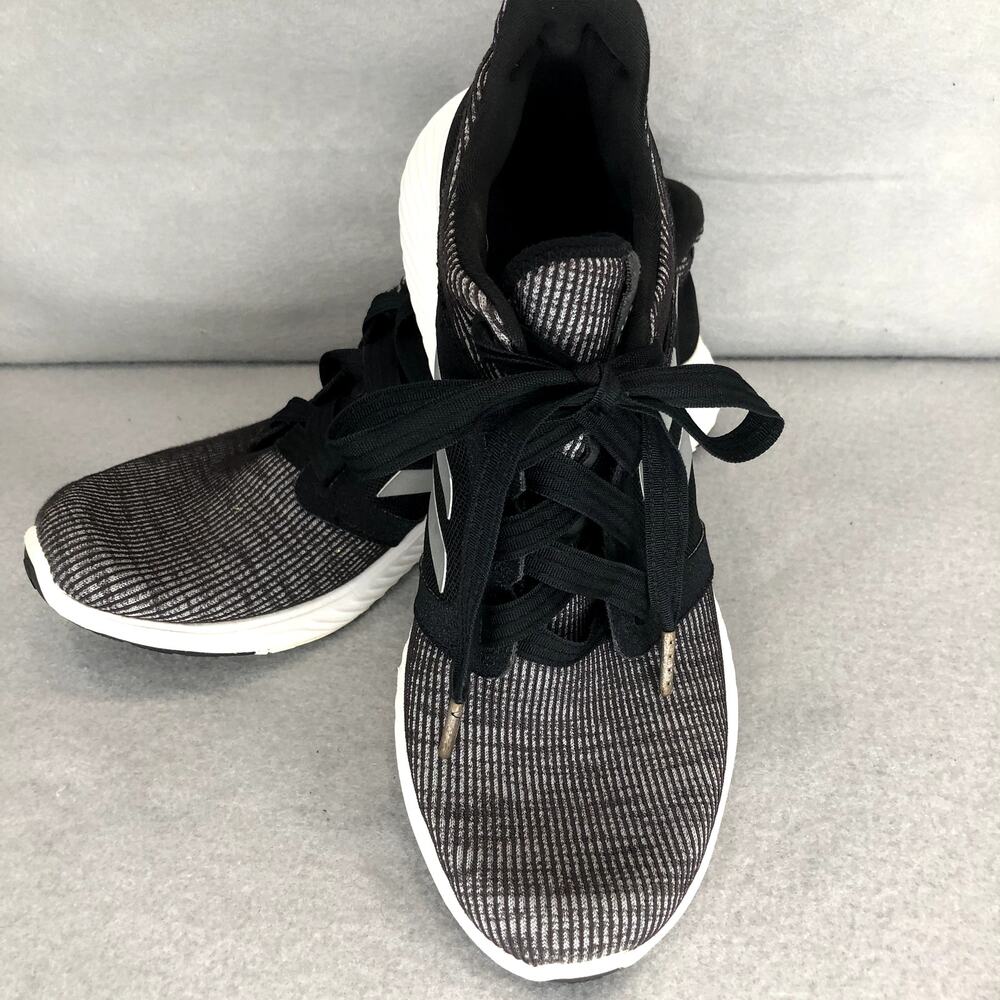 Adidas Edge Lux Black Silver Gray Sneakers Womens Size 10 - Picture 1 of 9